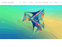 Tablet Screenshot of hitechconcrete.ca